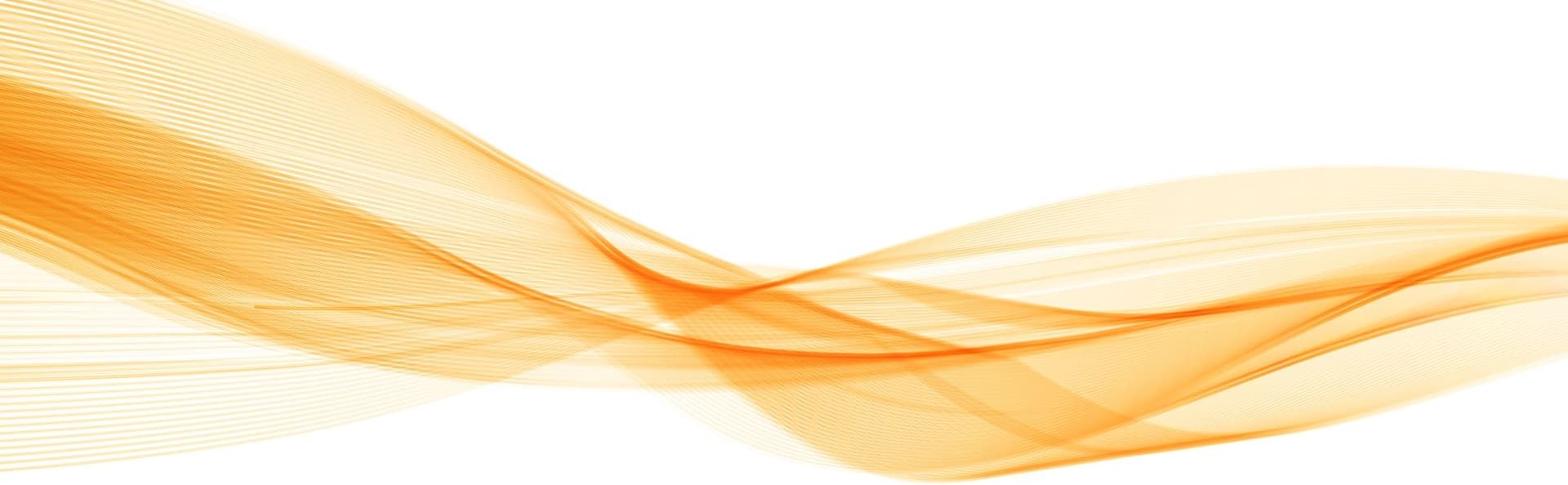 Orangefarbene Wellen - Abstrakte Grafik